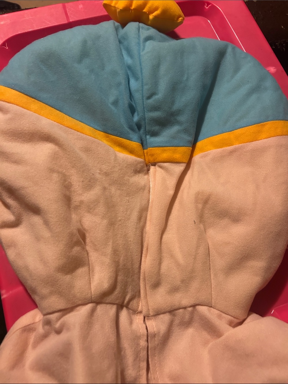 Eric Cartman Cartoon Character Costume Hood in Light Blue and Peach - Picture 5 of 8